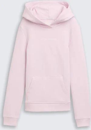 TOM TAILOR Mädchen Hoodie Sweatshirt mit Logo-Print, rosa, Uni, Gr. 164