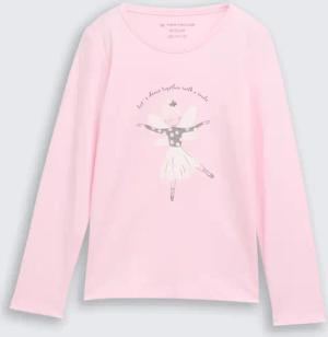 TOM TAILOR Mädchen Langarmshirt mit Print, bunt, Uni, Gr. 92/98