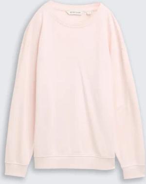 TOM TAILOR Mädchen Oversize Sweatshirt mit Rückenprint, rosa, Uni, Gr. 140