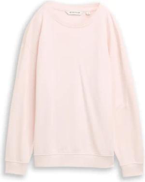 TOM TAILOR Mädchen Oversize Sweatshirt mit Rückenprint, rosa, Uni, Gr. 140