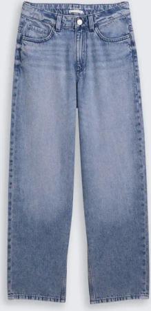 TOM TAILOR Mädchen Relaxed Fit Jeans, blau, Uni, Gr. 128