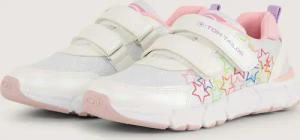 TOM TAILOR Mädchen Sneaker mit Klettverschluss, weiß, Gemustert, Gr. 39