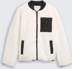 TOM TAILOR Mädchen Teddy Bomberjacke, weiß, Uni, Gr. 140