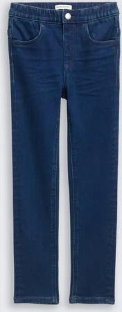 TOM TAILOR Mädchen Treggings Hose mit Stretch, blau, Uni, Gr. 122