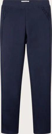 TOM TAILOR Mädchen Unifarbene Leggings, blau, Uni, Gr. 104/110