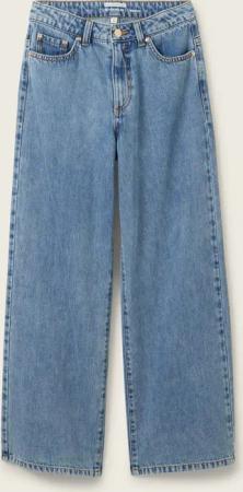 TOM TAILOR Mädchen Wide Leg Jeans, blau, Uni, Gr. 134
