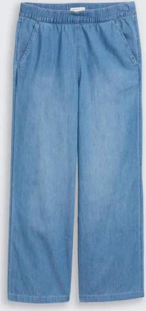 TOM TAILOR Mädchen Wide Leg Jeans, blau, Uni, Gr. 146