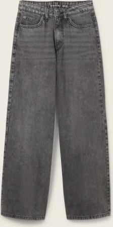 TOM TAILOR Mädchen Wide Leg Jeans, grau, Uni, Gr. 158