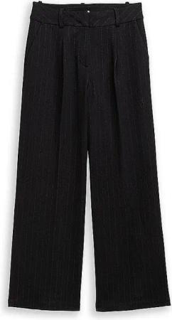 TOM TAILOR Marlenehose  schwarz | 38/L32