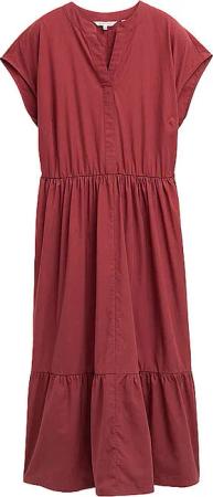 TOM TAILOR Maxikleid dunkelrot | 38