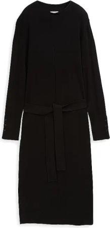 TOM TAILOR Midikleid  schwarz | 42