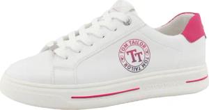 TOM TAILOR Plateausneaker, Halbschuh, Freizeitschuh, Schnürschuh, Kontrastbesatz an der Ferse