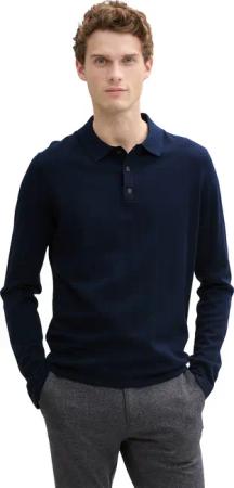 TOM TAILOR Polokragenpullover mit Seide