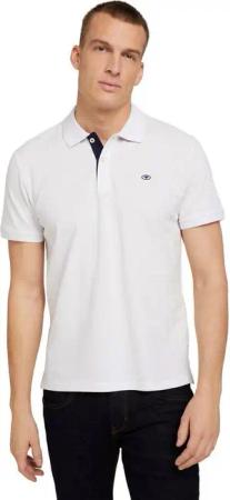 TOM TAILOR Poloshirt mit Knopfleiste und Logo