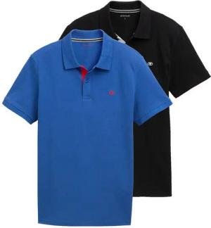TOM TAILOR Poloshirt (Packung, 2-tlg) im Doppelpack