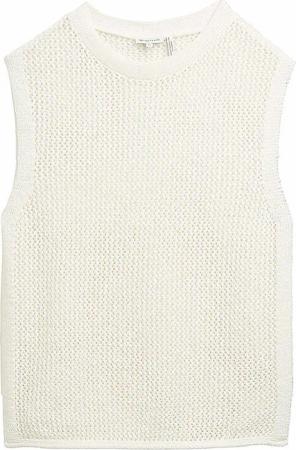 TOM TAILOR Pullunder weiss | S