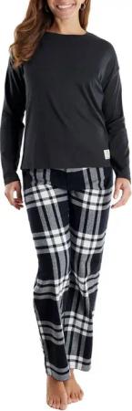 TOM TAILOR Pyjama TOM TAILOR Damen Pyjama grau kariert (1 tlg)