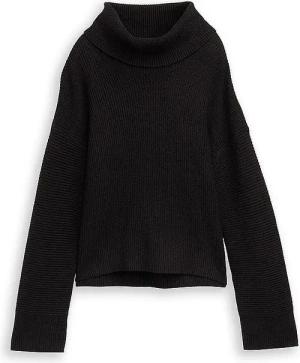 TOM TAILOR Rollkragenpullover Oversized Fit schwarz | L