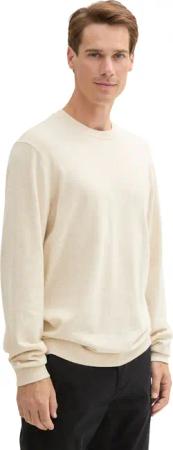 TOM TAILOR Rundhalspullover mit recyceltem Kaschmir