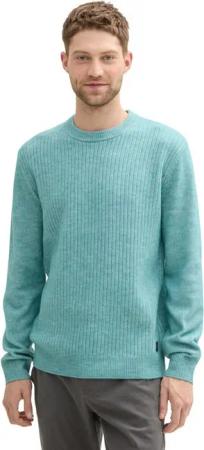TOM TAILOR Rundhalspullover mit Rippstruktur