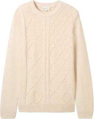 TOM TAILOR Rundhalspullover mit Zopfmuster