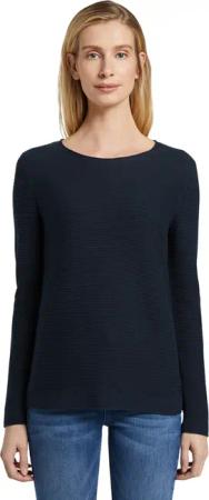 TOM TAILOR Rundhalspullover "Regular" aus Rippstrick