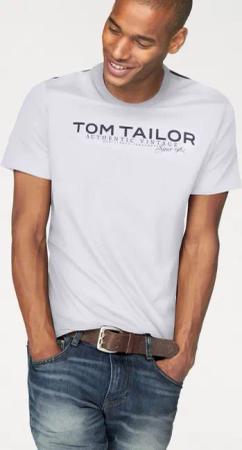 TOM TAILOR Rundhalsshirt mit Logoprint