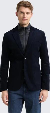 TOM TAILOR Sakko Blazer 2-in-1 Cord Sakko mit herausnehmbarem Einsatz