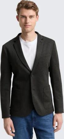 TOM TAILOR Sakko Blazer Regular Fit Piqué Sakko