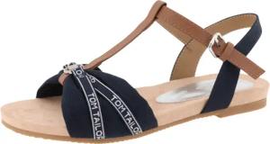 TOM TAILOR Sandalette, Sommerschuh, Sandale, Blockabsatz, mit verstellbarer Schnalle