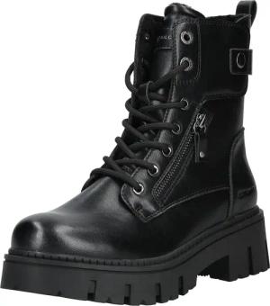 TOM TAILOR Schnürstiefelette "Tom Tailor Stiefelette Lederimitat"