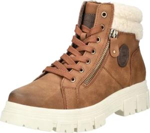 TOM TAILOR Schnürstiefelette "Tom Tailor Stiefelette Lederimitat/Textil"