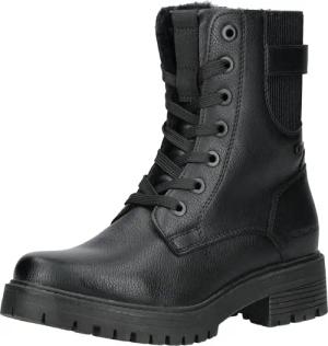 TOM TAILOR Schnürstiefelette "Tom Tailor Stiefelette Lederimitat/Textil"