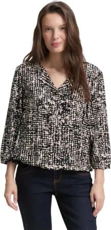 TOM TAILOR Shirtbluse mit All-Over Print