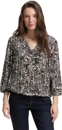 TOM TAILOR Shirtbluse mit All-Over Print