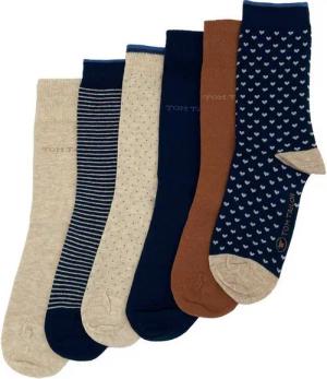 TOM TAILOR Socken TOM TAILOR Damensocken 6er Pack mehrfarbig verschiedene Designs TOM TAILOR Damensocken 6er Pack mehrfarbig verschiedene Designs