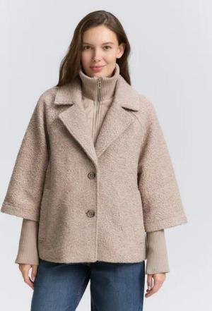 TOM TAILOR Sommerjacke Jacken Bouclé Cape Jacke im 2-in-1-Look