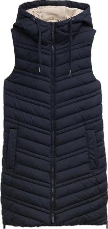 TOM TAILOR Steppgilet  dunkelblau | S