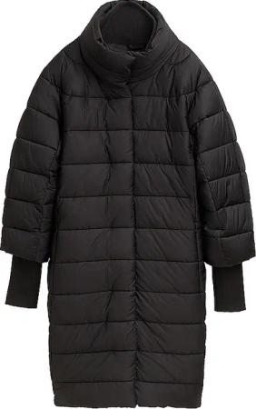 TOM TAILOR Steppmantel schwarz | L