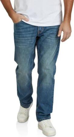 TOM TAILOR Straight-Jeans Herren Jeanshose Marvin Regular Fit Denim Hose mit Stretch
