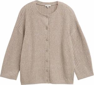 TOM TAILOR Strickjacke  beige | M