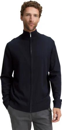 TOM TAILOR Strickjacke mit Logo Stickerei