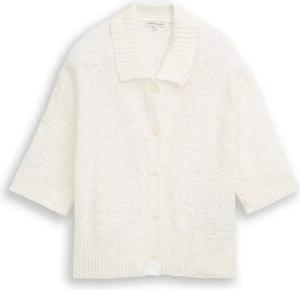 TOM TAILOR Strickjacke weiss | S