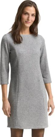 TOM TAILOR Strickkleid 3/4-Arm, Midi-Länge