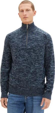 TOM TAILOR Strickpullover KNITTED TROYER aus Baumwolle