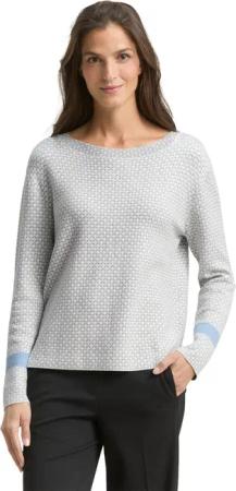 TOM TAILOR Strickpullover mit All-Over Print