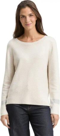 TOM TAILOR Strickpullover mit All-Over Print