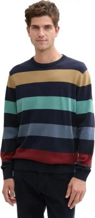 TOM TAILOR Strickpullover mit Blockstreifen