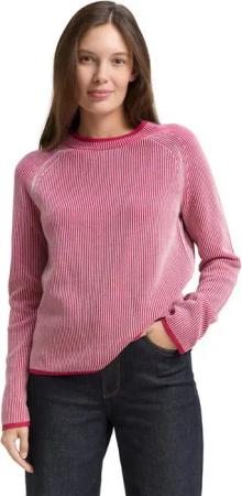 TOM TAILOR Strickpullover mit feinen Streifen