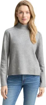 TOM TAILOR Strickpullover mit Stehkragen